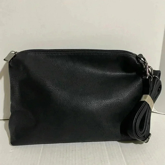 Handmade black PVC leather satchel handbag - Picture 6 of 14